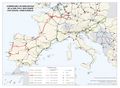 Mediterraneo-occidental Corredores-de-mercancias-de-la-red-TEN--T-que-pasan-por-Espana.-Ferrocarriles 2017 mapa 15597 spa.jpg